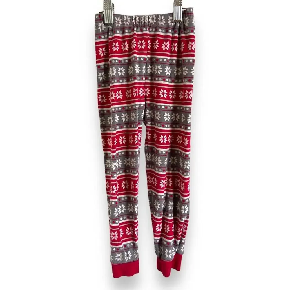 Gymboree‎ Unisex Pajamas Sz 4 Gymmies Howl-idays 2 Pc Red Gray White Dogs